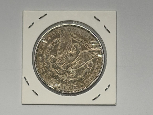 1890 Morgan Silver Dollar, U.S. Coin, 90% Silver, Liberty Head, Eagle Reverse - 4