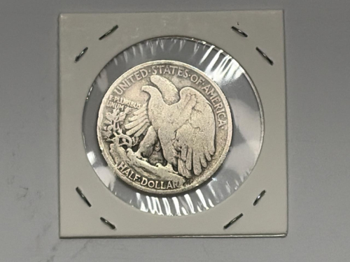 1918 Walking Liberty Half Dollar, 90% Silver, U.S. Mint, Circulated Coin - 4