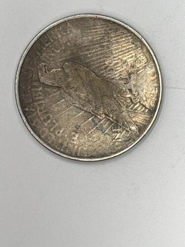 1923 Peace Silver Dollar, 90% Silver, US Mint, Circulated - 2