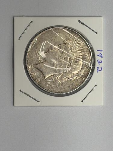 1923 Peace Silver Dollar, 90% Silver, US Mint, Circulated - 3