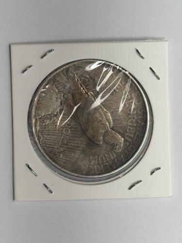 1923 Peace Silver Dollar, 90% Silver, US Mint, Circulated - 4