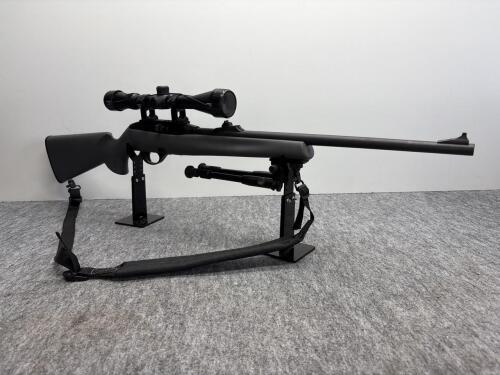 Remington 597 .22 LR Semi-Auto Rifle, 20" Barrel, Synthetic Stock, Scope, Bipod, Serial C2692207 - 2
