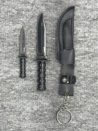 Tomahawk Brand Mini Survival Knife Set XL1451, 2 Knives with Sheath Keychain