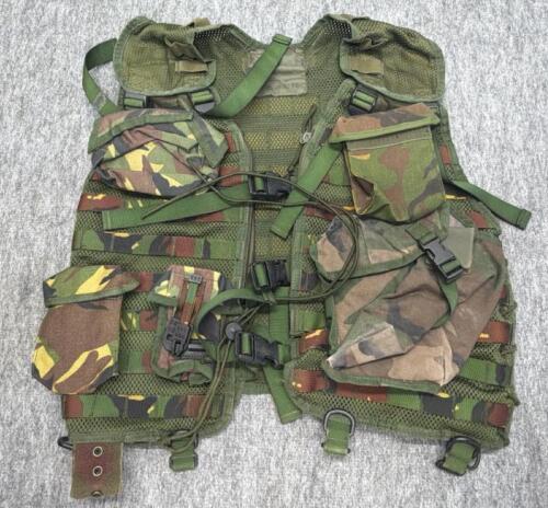 British Army PLCE Tactical Assault Vest &ndash; DPM Woodland Camouflage, Adjustable, Modular Webbing