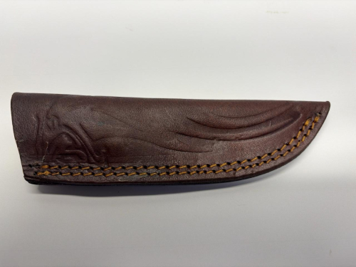 Custom Drop Point Knife, 4.25" Blade, Wood Handle, Damascus Steel! - 3