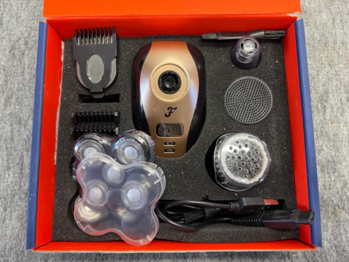 Freebird Flex Series Electric Head Shaver Kit, 5-Blade Rotary! - 7
