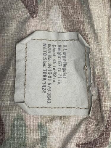 X-Large Regular U.S. Army ACU Shirt OCP Scorpion W2, Sgt Rank - 4