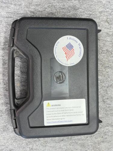 American-Made Hard Pistol Case, Egg Crate Foam, Lockable, Black, Fits 1 Handgun