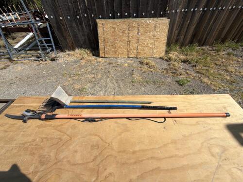 12 ft. Pole Saw Pruner &ndash; Fiberglass Handle, Rope-Operated Lopper