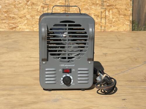 Lakewood 5500 Series Portable Electric Space Heater, 1500W/750W