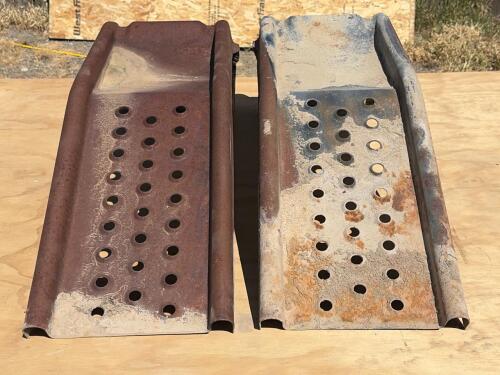 (2) Steel Vehicle Recovery Ramps, 48"x13", Heavy-Duty