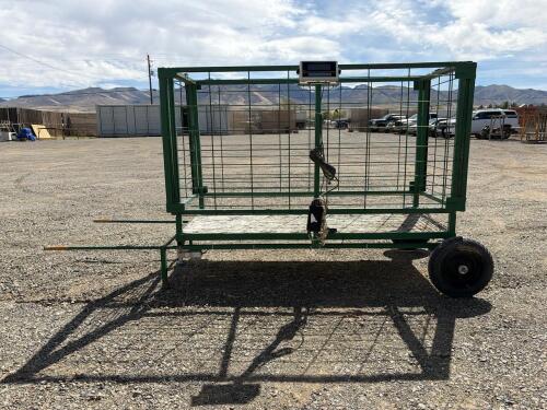 Portable Livestock Scale Cage w/Digital Readout, 5,000 lb Capacity