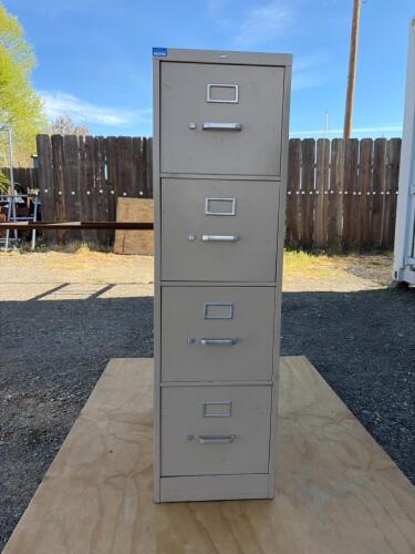 HON 4-Drawer Vertical Metal Filing Cabinet, Beige,