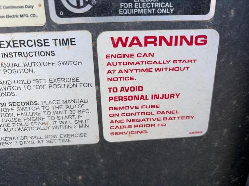 Dayton 4W166H 5kW Standby Generator, 120/240V - 13