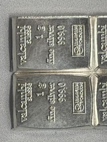 Valcambi Suisse 4x1g .999 Silver CombiBar Sheet - 3