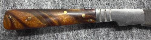 Custom Hunting Folding Style Knife, Damascus Steel Blade! - 9