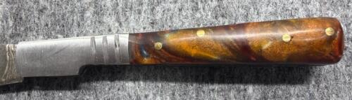 Custom Hunting Folding Style Knife, Damascus Steel Blade! - 11