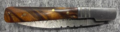 Custom Hunting Folding Style Knife, Damascus Steel Blade! - 13