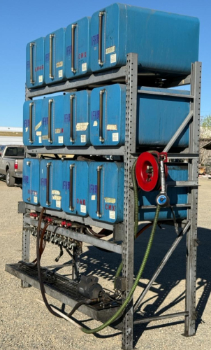 12-Tank Bulk Fluid/Oil Dispensing Rack, 780 gal Capacity! - 8
