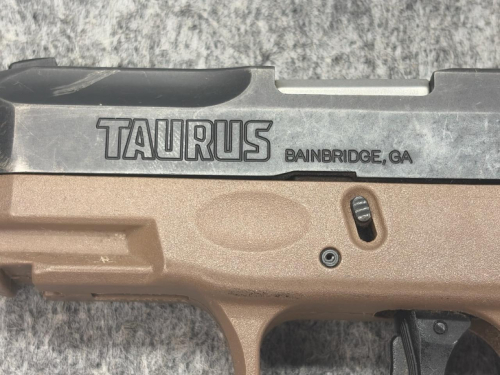 Taurus PT111 G2A / G2C 9mm, Black Slide FDE Frame, 12+1, 3.2" Barrel! - 12