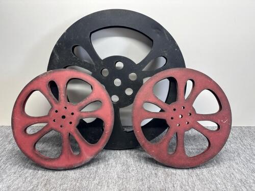 Reel Decor - (3) movie reals for wall hanging decoration