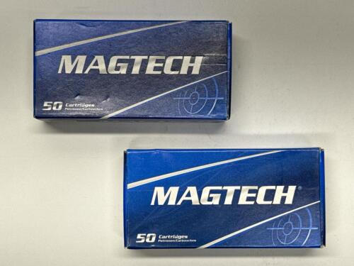 Magtech 9mm Luger 115gr FMJ, 100 Rounds, 2 Boxes, Brass Case!