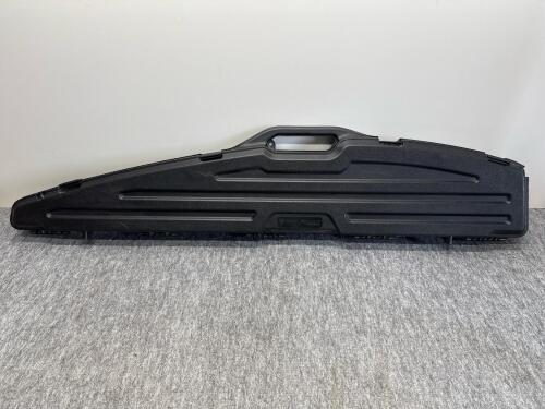 Plano Gun Guard Hard Rifle Case, Black, 52" Length, Egg-Crate Foam, Lock Tabs, Cracked Shell