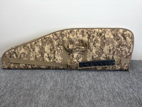 Fieldline Tactical 42" Rifle Case Desert Digital Camo, 5 Mag Pockets, Padded, Lockable Zipper - 2
