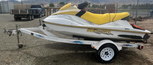 Sea-Doo GTI RFI & Kawasaki 900 STX PWCs with ShoreLand&rsquo;r Dual Trailer - 5