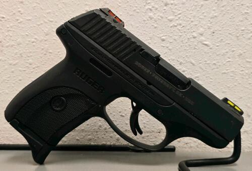 Ruger LC9s 9mm Semi-Auto Pistol, Striker-Fired, Fiber Optic Sights, Serial 459-50897