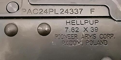 Pioneer Arms Hellpup AK-Style Pistol 7.62x39mm - 7
