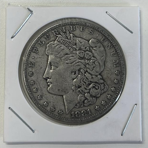 1881 Morgan Silver Dollar In Protective Case - 3