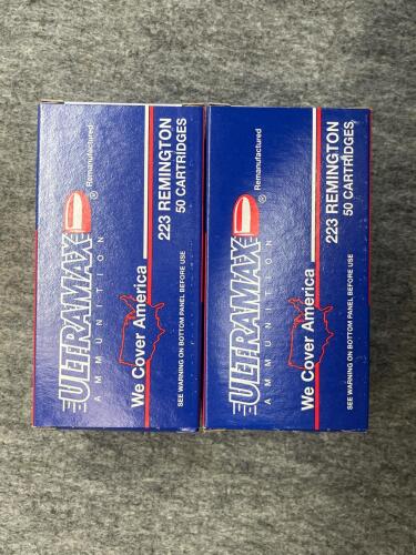 (2) Boxes Of (50) Ultramax .223 Remington Remanufactured Ammunition - 2