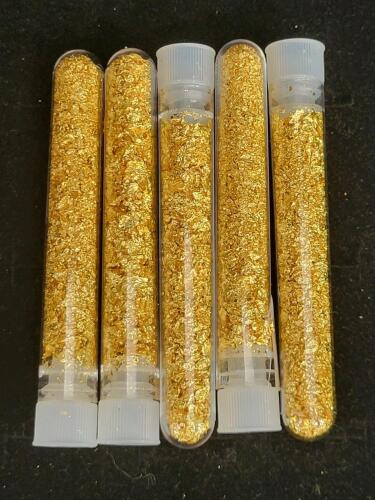 (5) Bottles of Gold Flake/Leaf Gold