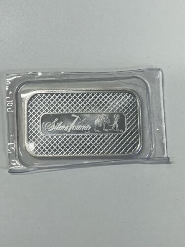 Silvertowne 1 Ounce .999 Fine Silver Pioneer Bar - 3