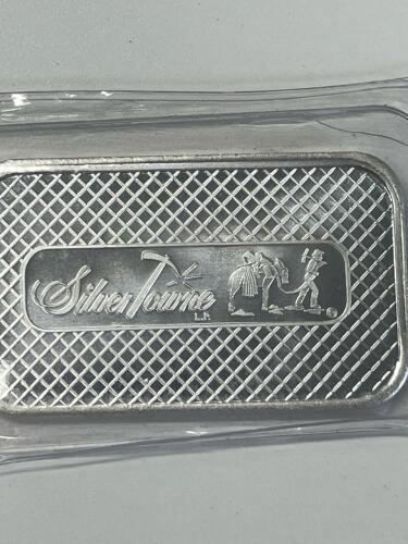 Silvertowne 1 Ounce .999 Fine Silver Pioneer Bar - 4