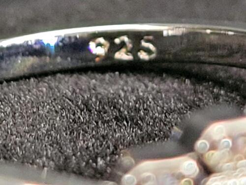 Pink Kunzite Faceted Oval Cut .925 Ring, Size 8 - 4