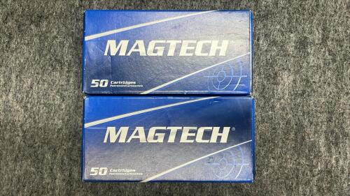 (2) Boxes Of (50) Magtech 9mm Luger FMJ 115gr Ammunition