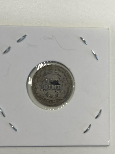 1907-D Barber Dime In Protective Case - 2