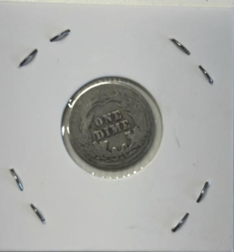1909 Barber Silver Dime In Protective Case - 2