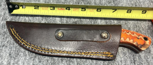 Damascus Steel Gut Hook Knife - 3