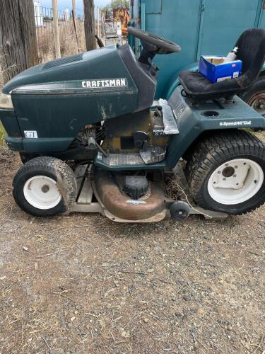 Craftsman GT Riding Lawn Mower, 22 HP Kohler V-Twin, 6-Speed, Deck Parts - 2