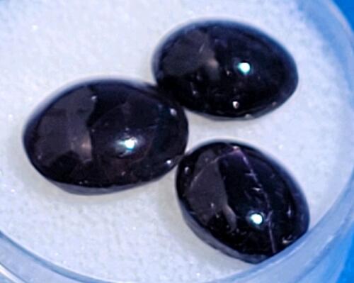 23.65ct Natural 3 Piece Set Idaho Star Garnet Gemstone Cabochons - 2