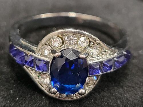 9-Stone Blue Sapphire Ring, Size 9&frac12; - 3