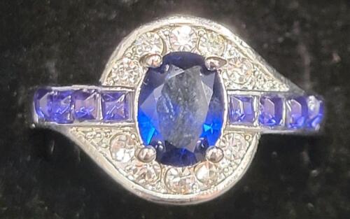 9-Stone Blue Sapphire Ring, Size 9&frac12; - 4