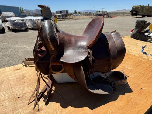 Buckaroo Dark Brown Heiser triple H Saddle