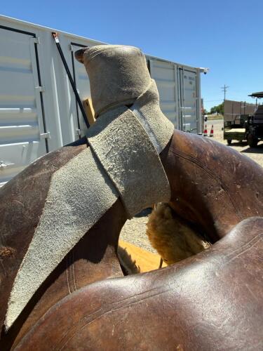 Buckaroo Dark Brown Heiser triple H Saddle - 6