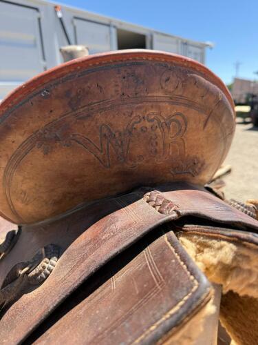Buckaroo Dark Brown Heiser triple H Saddle - 8