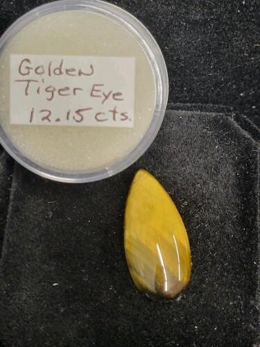 (5) Natural Gemstones in Gem Jars including: Blue Opal, Tiger's Eye, Lepidite, & More! - 10