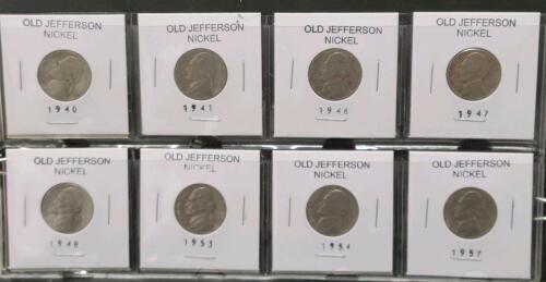 U.S. Nickel Collection: Jefferson & Buffalo 5&cent;, 1936&ndash;1989, 25 Coins, Mixed Mint Marks - 2